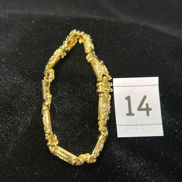 #14 Vintage Joan Rivers Bracelet w Round Cubic Zirconia, 7", Signed Never Worn - Picture 10 of 10